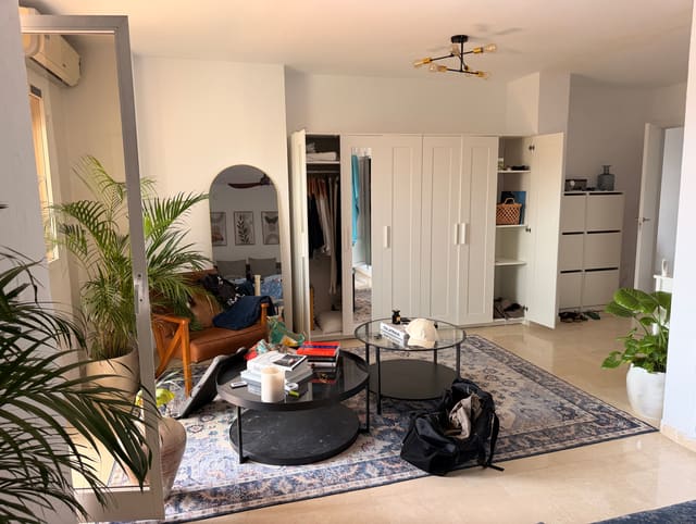 A room before editing: the original camera file.